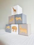 Jungle Safari Baby Blocks - Elephant Theme