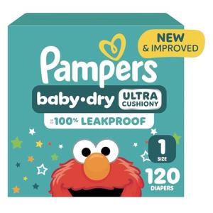 Pampers Baby Dry Diapers - Choose Size & Count