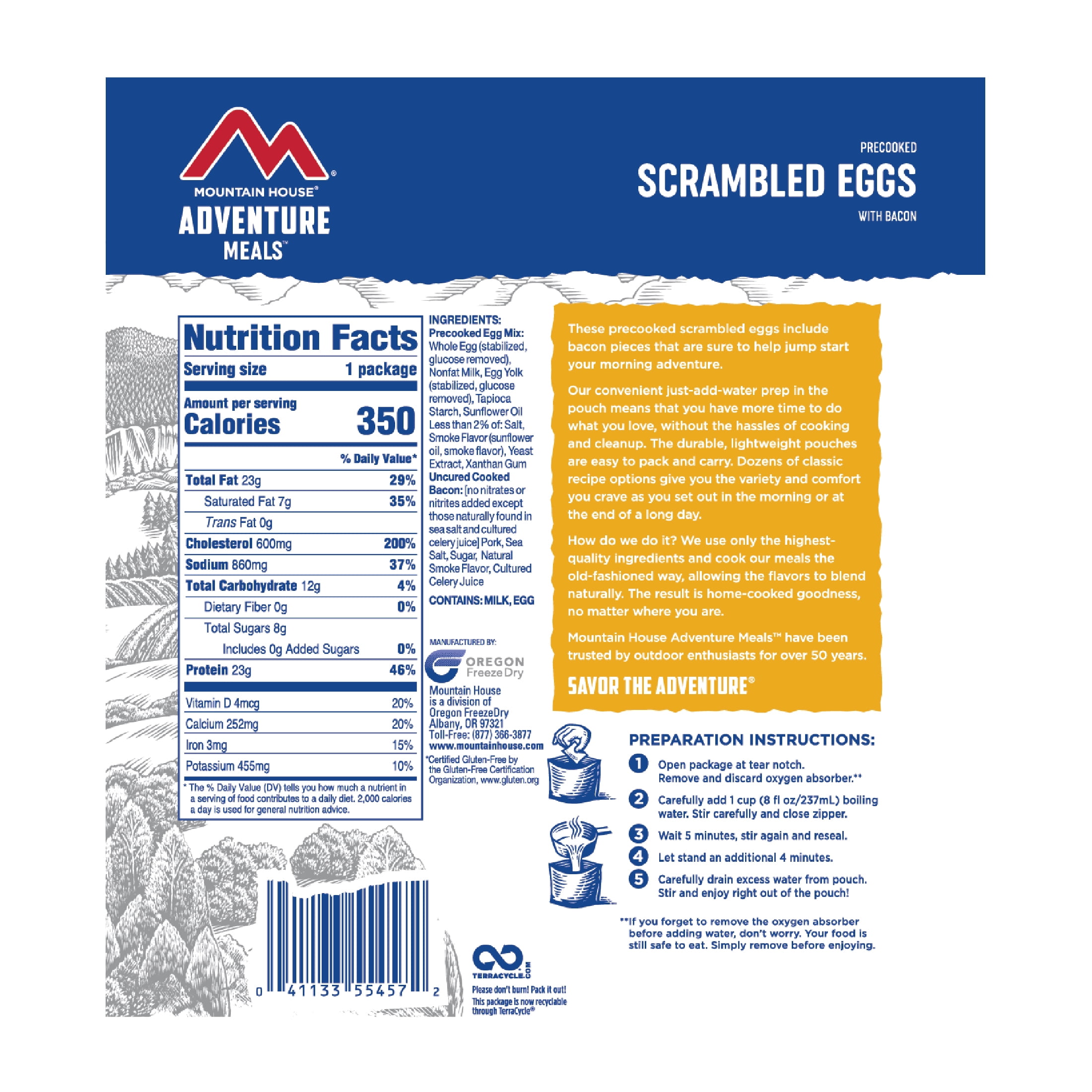 Freeze-Dried Bacon & Egg Breakfast Meal