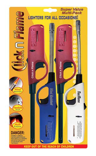 Multipurpose Wind-Resistant Lighter (4-Pack)