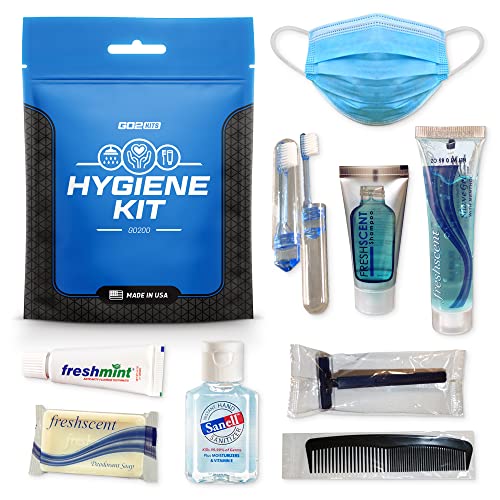USA-Made Go2Kits Toiletry & PPE Kit (1 Pack)