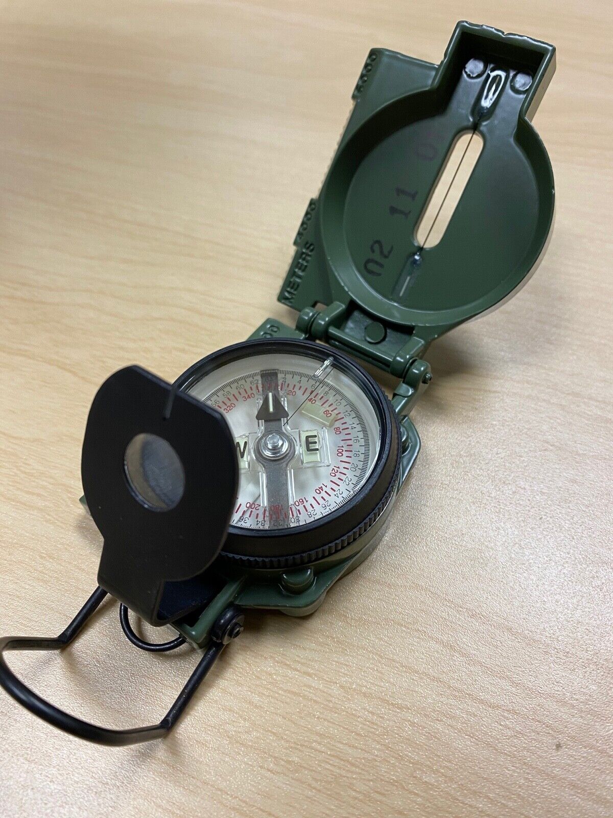 Military Issue Olive Drab Compass with Tritium