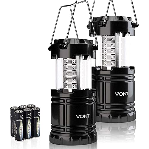 Super Bright LED Camping Lanterns, 2-Pack