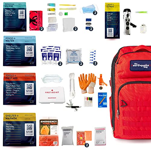 2-Person Earthquake Emergency Kit - 3 Days
