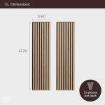Oak Wood Slat Panels | Soundproof Wall Decor