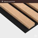Oak Wood Slat Panels | Soundproof Wall Decor