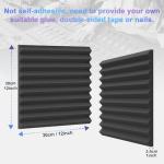 Burdurry Acoustic Studio Foam Panels - 50 Pack