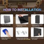 Burdurry Acoustic Studio Foam Panels - 50 Pack