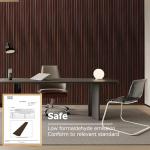 BUBOS Soundproof Wood Wall Panels (2-Pack, Natural Walnut)