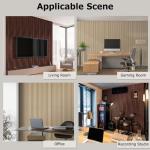 BUBOS Soundproof Wood Wall Panels (2-Pack, Natural Walnut)