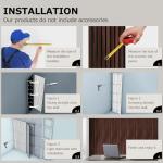 BUBOS Soundproof Wood Wall Panels (2-Pack, Natural Walnut)