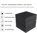 52 Pack Acoustic Foam Panels - Black/Blue