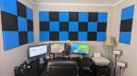 52 Pack Acoustic Foam Panels - Black/Blue