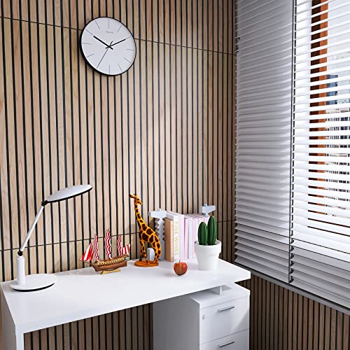 Soundproof 3D Wood Wall Panels - Natural Oak