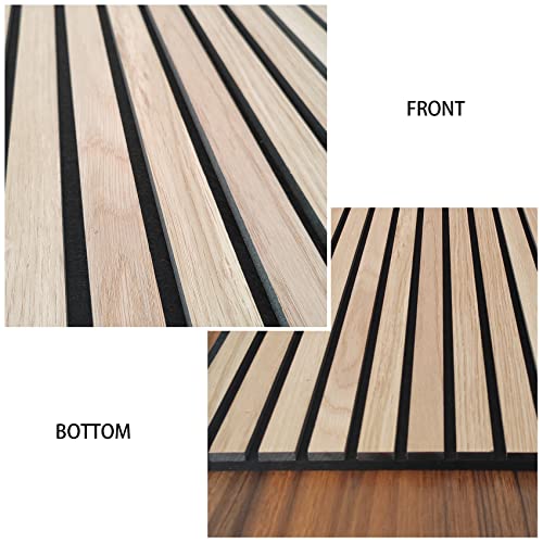 Soundproof 3D Wood Wall Panels - Natural Oak