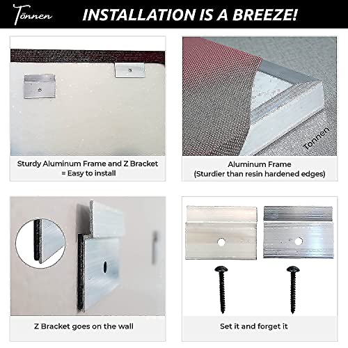 8-pack Black & Gray Acoustic Panels: Premium Fiberglass
