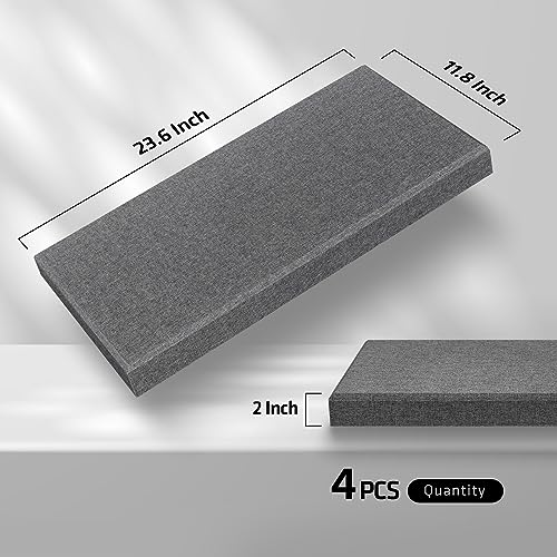 UMIACOUSTICS Fiberglass Soundproof Acoustic Panels (Heather)