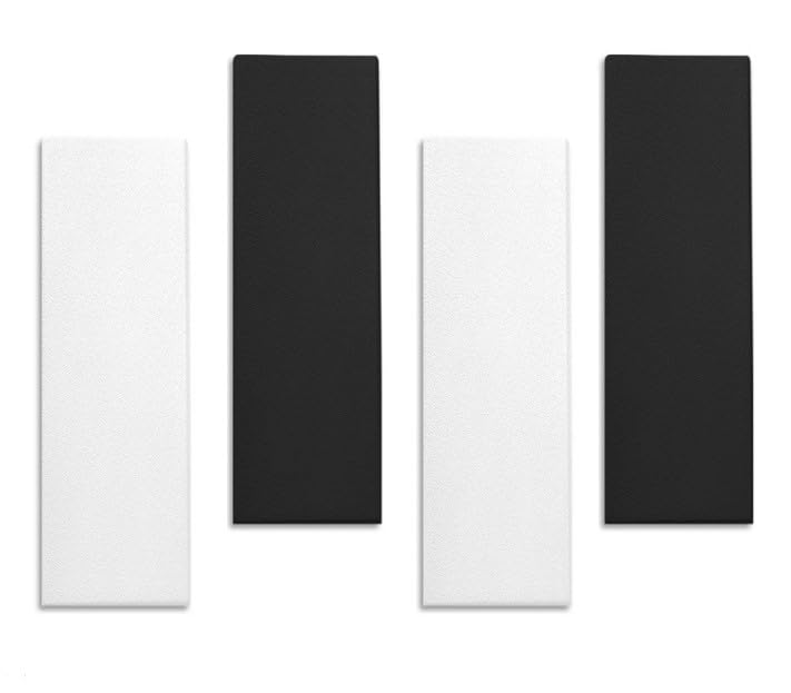 2-Pack White Acoustic Panels for Soundproofing Studios & Offices