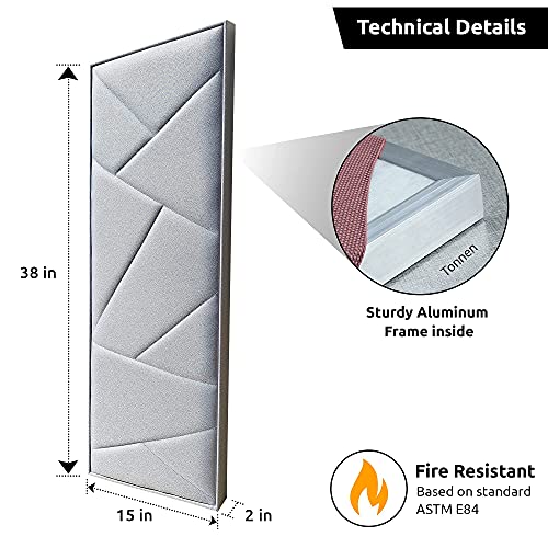 Black Soundproof Acoustic Panel - Sublime, 2-inch Thickness