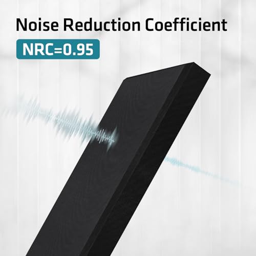 Black Soundproof Acoustic Panels - Office, Studio, Home