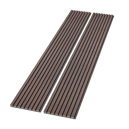 Walnut Wood Soundproof Wall Panels, 2-Pack