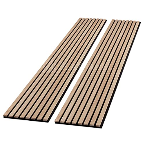 Oak Wood Slat Panels | Soundproof Wall Decor