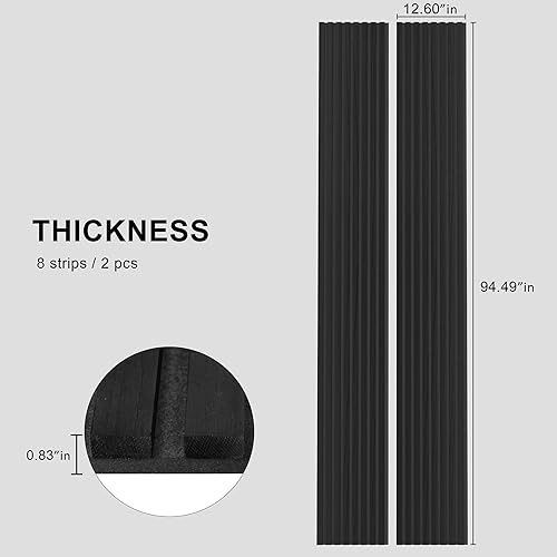 Wooden Soundproof Wall Panels - 2 Pack