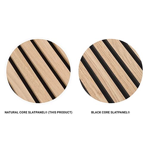 Oak Wood Slat Panels | Soundproof Wall Decor