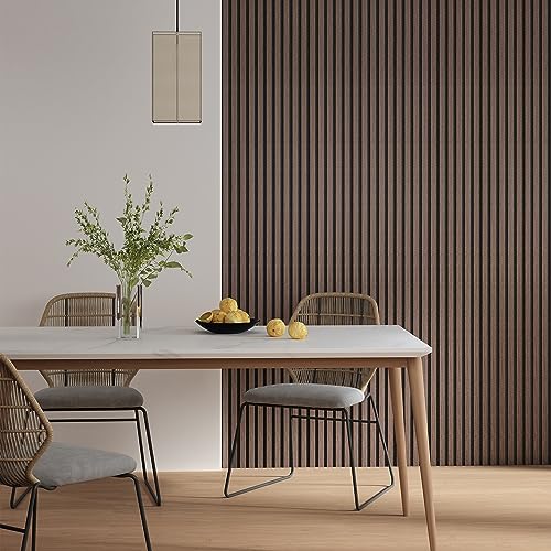 Walnut Wood Soundproof Wall Panels, 2-Pack