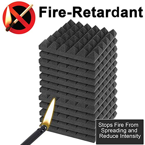 Soundproof Acoustic Foam Panels - 24 Pack (2" Thick)