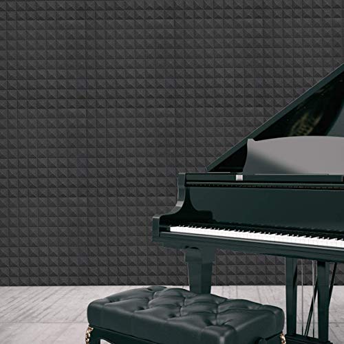Soundproof Acoustic Foam Panels - 24 Pack (2" Thick)