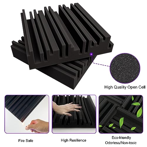 TroyStudio Acoustic Foam Panels, 36 Pcs, 12x12x2 Inch