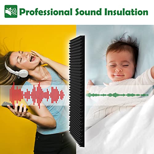 Soundproof Foam Panels - Upgraded Design, 6 Pack