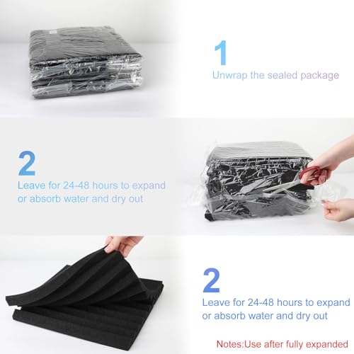 Burdurry Acoustic Studio Foam Panels - 50 Pack