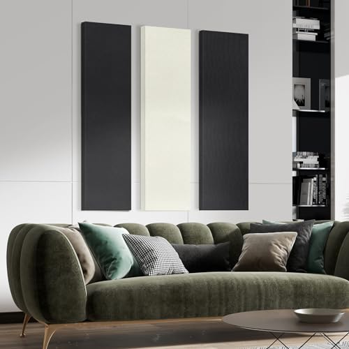 Black Fiberglass Acoustic Panels for Studios, Offices, Home
