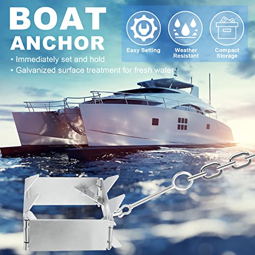 Stainless Steel Anchor Folding Anchor Yacht Fishing Boat
