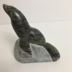 Signed Inuit Hand Carved Stone Seal by R. Powers