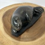 Handmade Inuit Stone Carved Seal Figure