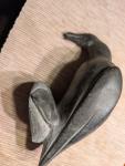 Signed Vintage Inuit Soapstone Ocean Bird Sculpture