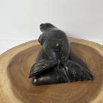 Handmade Inuit Stone Carved Seal Figure