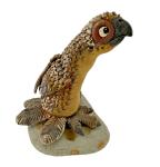 Hand Carved Stone Bird Figurine - Owl & Turkey