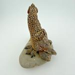 Hand Carved Stone Bird Figurine - Owl & Turkey