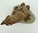 Hand Carved Stone Bird Figurine - Owl & Turkey