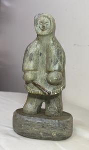 Hand Carved Soapstone Inuit Dimu Eskimo Sculpture
