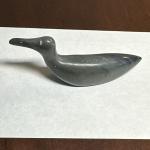 Signed Inuit Loon Bird Soapstone Carving