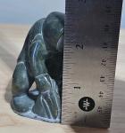 Inuit Steatite Seal Hunter Art Carving - Signed
