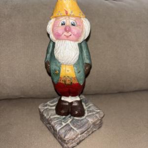 Intricately Painted Carved Folk Art Figure