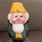 Intricately Painted Carved Folk Art Figure