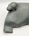Vintage Inuit Soapstone Walrus Carving 3.25" x 10