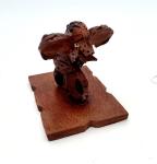 Chilean Folk Art Elephant Peach Pit Carving